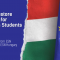 The visual shows on the left the title: “Time to Restore Erasmus+ for Hungarian Students “ and subtitle: “Joint statement from ESN International and ESN Hungary”. On the right side the Hungarian and European flag are together. 